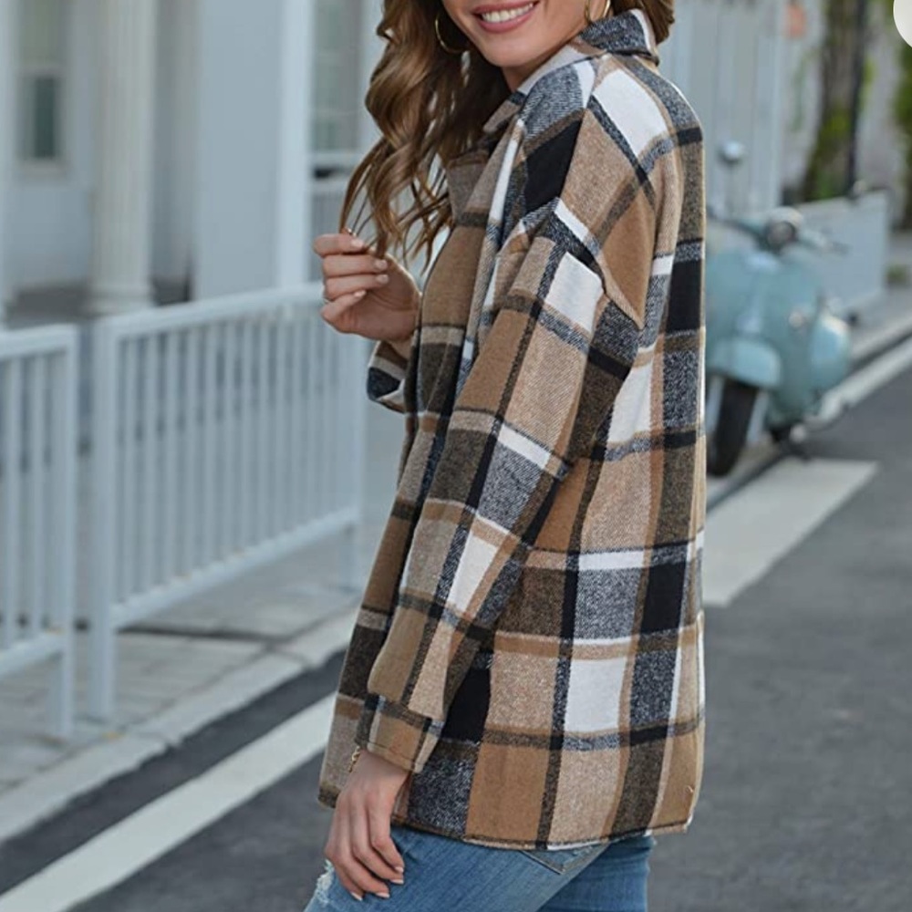 Plaid shacket